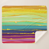Regenbogenlinien: abstrakte Luxuskomposition. Sherpadecke (Vorderseite (Horizontal))
