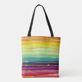 Regenbogenlinien: abstrakte Luxuskomposition. Tasche (Rückseite)
