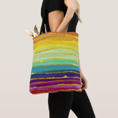 Regenbogenlinien: abstrakte Luxuskomposition. Tasche (Von Nahem)