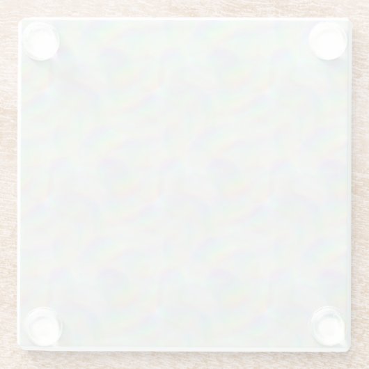 Regenbogenlinien Glasuntersetzer (Rückseite)