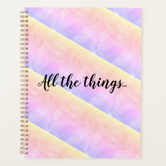 Regenbogenlinien Planer (Vorderseite)