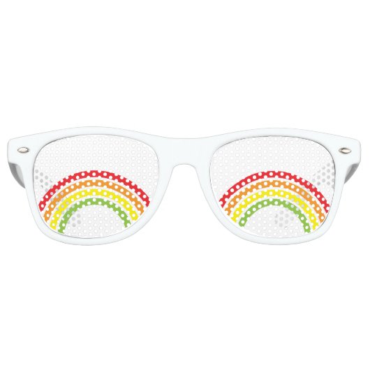 Regenbogenlinsen Partybrille (Vorderseite)