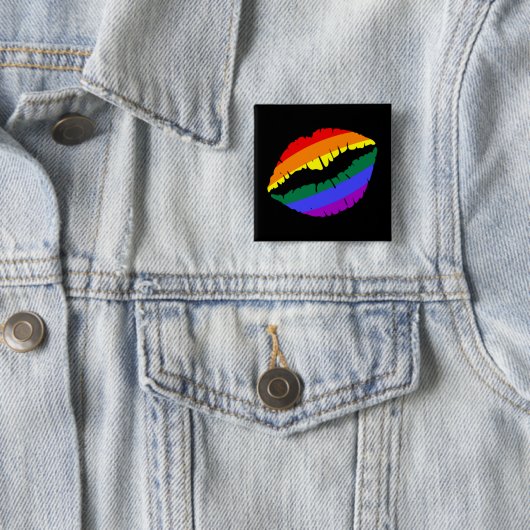 Regenbogenlippen Button (Beispiel)