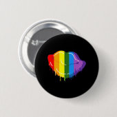 Regenbogenlippen Button (Vorne & Hinten)