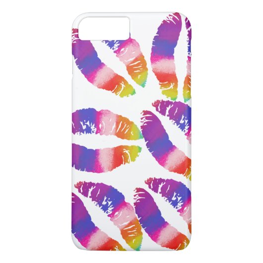 Regenbogenlippen Case-Mate iPhone Hülle (Rückseite)