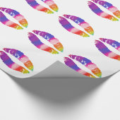 Regenbogenlippen Geschenkpapier (Ecke)