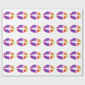 Regenbogenlippen Geschenkpapier (Flach)