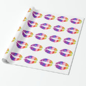 Regenbogenlippen Geschenkpapier (Ungerollt)