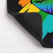 Regenbogenlippen Mousepad (Ecke)