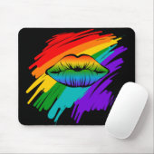 Regenbogenlippen Mousepad (Mit Mouse)