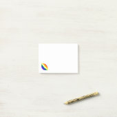 Regenbogenlippen Post-it Klebezettel (Auf Schreibtisch)
