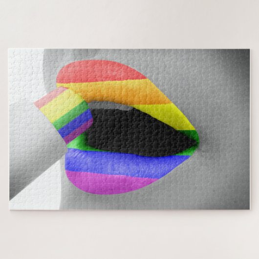 Regenbogenlippen Puzzle (Horizontal)