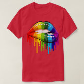 Regenbogenlippen T-Shirt (Design vorne)