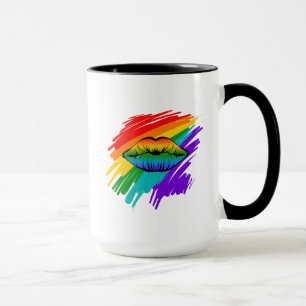 Regenbogenlippen Tasse