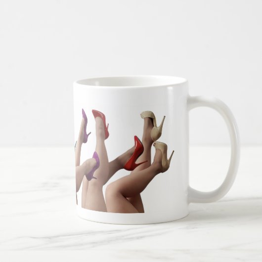 Regenbogenlogo mit buntem Heels Kaffeetasse (Rechts)