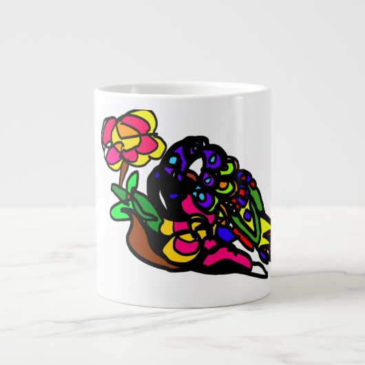 Regenbogenlori Jumbo-Tasse (Vorderseite)