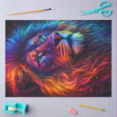 Regenbogenlöwe Seidenpapier (Basteln)