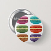 Regenbogenmacarons Button (Vorne & Hinten)