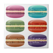 Regenbogenmacarons Fliese (Vorderseite)
