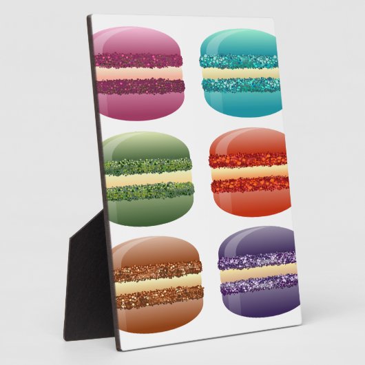 Regenbogenmacarons Fotoplatte (Seite)