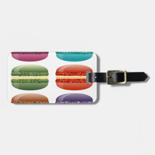 Regenbogenmacarons Gepäckanhänger