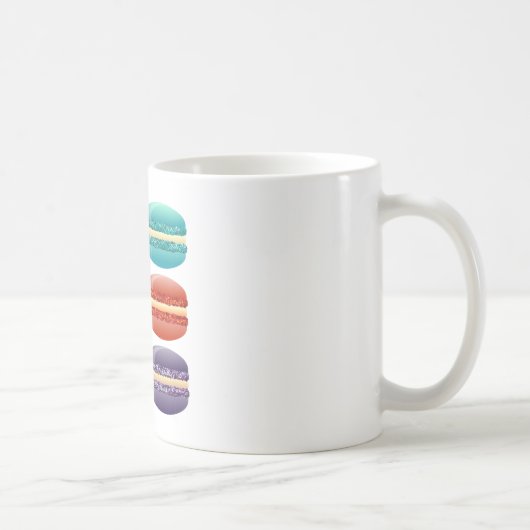 Regenbogenmacarons Kaffeetasse (Rechts)