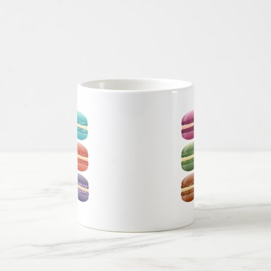 Regenbogenmacarons Kaffeetasse (Mittel)