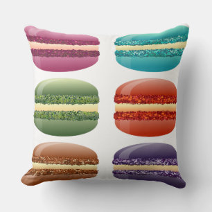 Regenbogenmacarons Kissen