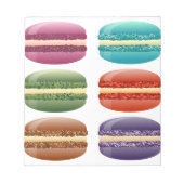 Regenbogenmacarons Notizblock (Vorderseite)