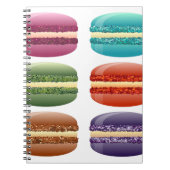 Regenbogenmacarons Notizblock (Vorderseite)
