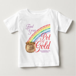 Regenbogenmädchen finden Ihren Gold-Pot Baby T-shirt