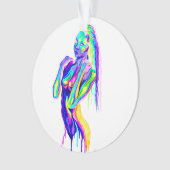 Regenbogenmädchen Ornament (Vorderseite)