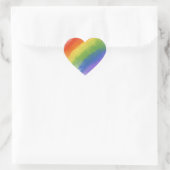 Regenbogenmagie Herz-Aufkleber (Tasche)