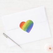 Regenbogenmagie Herz-Aufkleber (Umschlag)