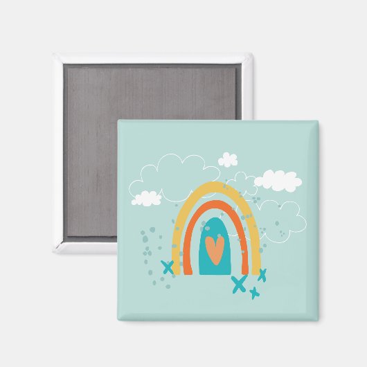 Regenbogenmagnat Magnet (Vorderseite/Rückseite)