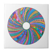 Regenbogenmandala-Keramik-Fliese, Kunst-Fliese Fliese (Vorderseite)