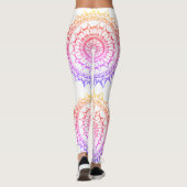 Regenbogenmandala-Leggings Leggings (Rückseite)