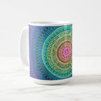 Regenbogenmandala-Tasse Kaffeetasse