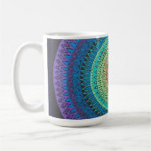 Regenbogenmandala-Tasse Kaffeetasse (Links)