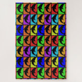 Regenbogenmatrix von Delphinen Puzzle (Vertikal)