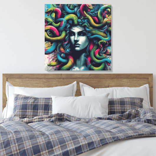 Regenbogenmedusa Leinwanddruck (Insitu (Schlafzimmer))