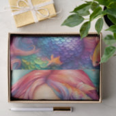 Regenbogenmeere: Meerjungfrau in Pastellfarben Seidenpapier (Geschenk)