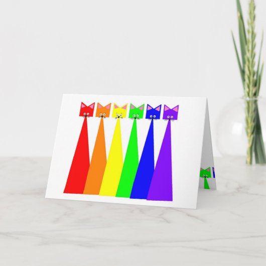 RegenbogenMeows Karte (Vorderseite)
