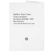 Regenbogenmolekül-Friedenskräne (Hinten)