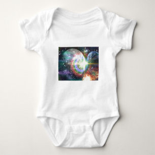 Regenbogenmond Baby Strampler