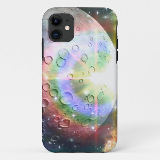 Regenbogenmond Case-Mate iPhone Hülle (Rückseite)
