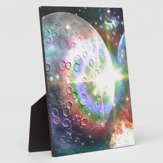 Regenbogenmond Fotoplatte (Seite)