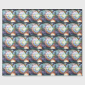 Regenbogenmond Geschenkpapier (Flach)