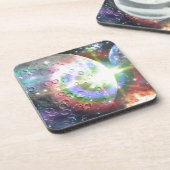 Regenbogenmond Getränkeuntersetzer (Linke Seite)