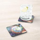 Regenbogenmond Getränkeuntersetzer (Rechte Seite)